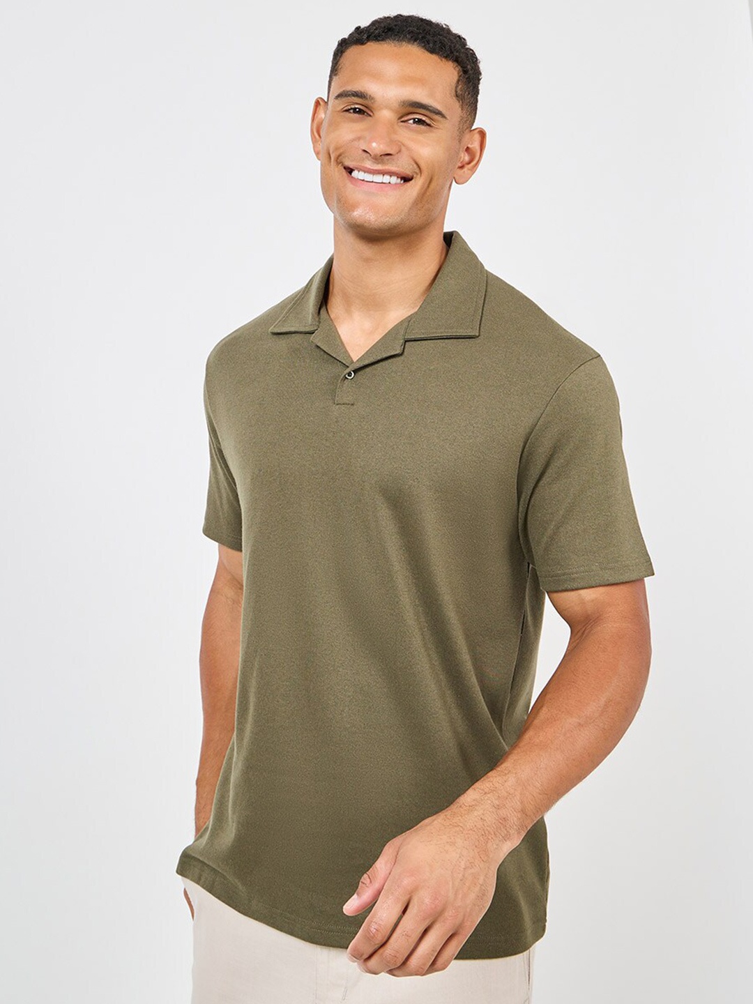 

Styli Interlock Relax Polo T-shirt, Olive