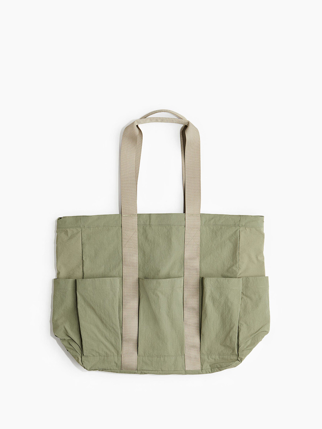 

H&M Men Nylon Shopper, Green