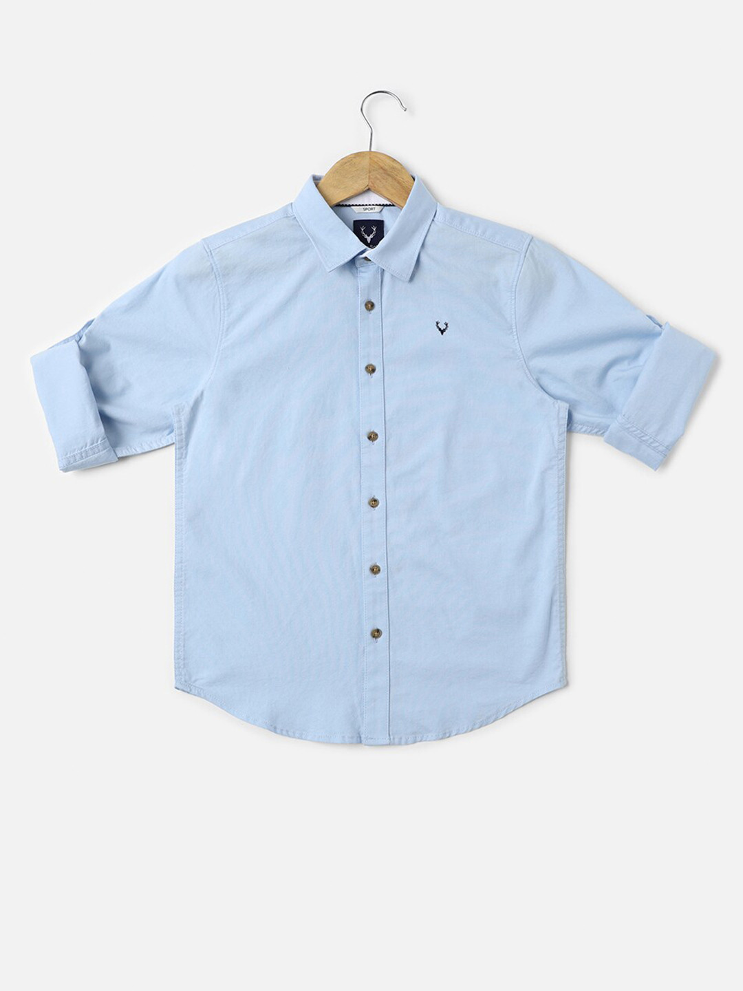 

Allen Solly Junior Boys Slim Fit Casual Shirt, Blue
