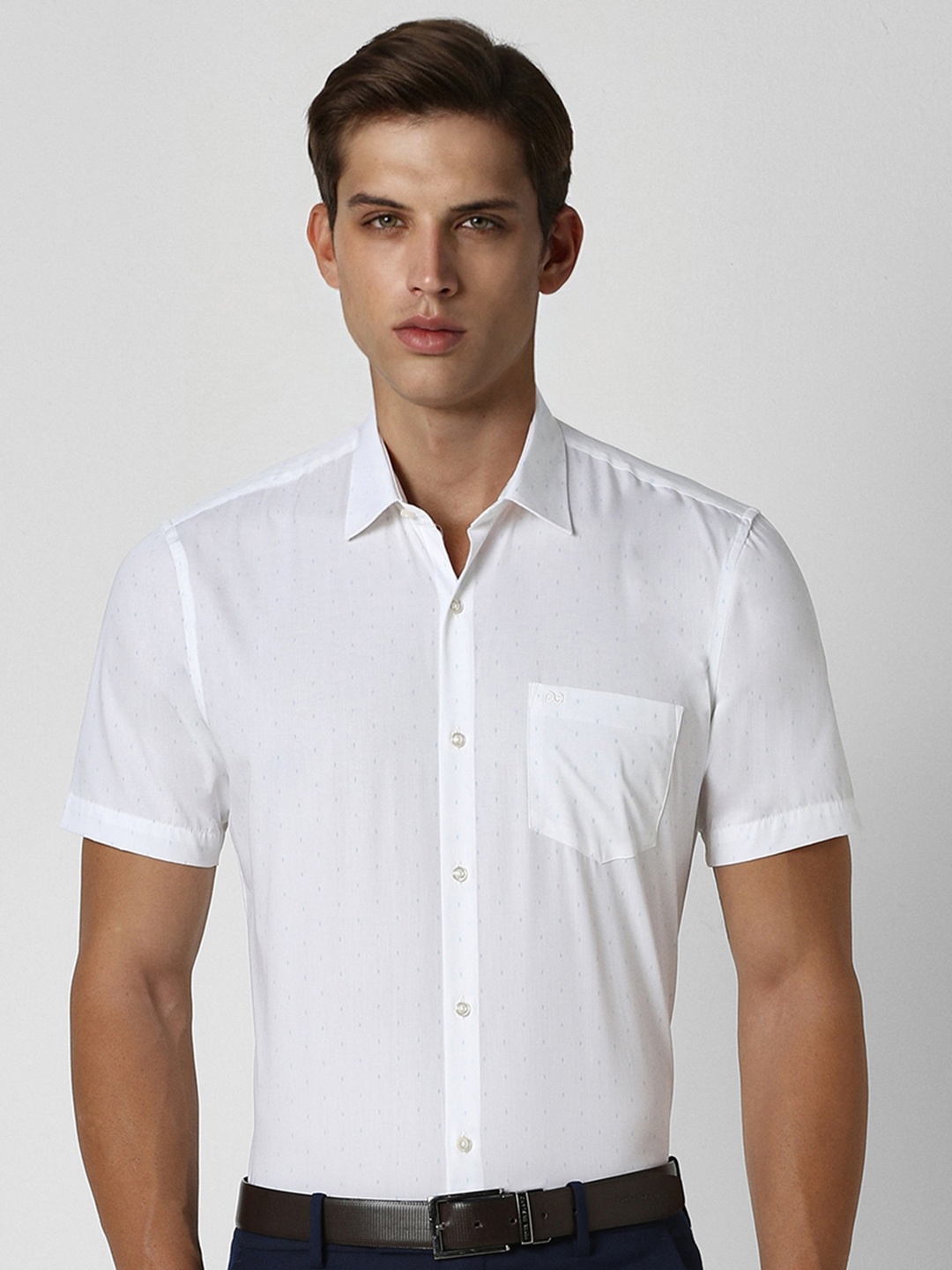 

Peter England Cotton Formal Shirt, White
