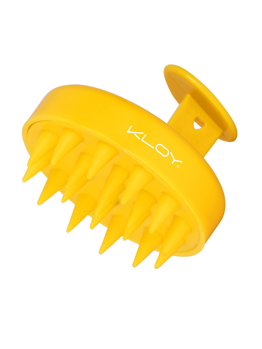 

KLOY Round Hair Scalp Massager Shampoo Brush with Super Soft Bristles - Yellow