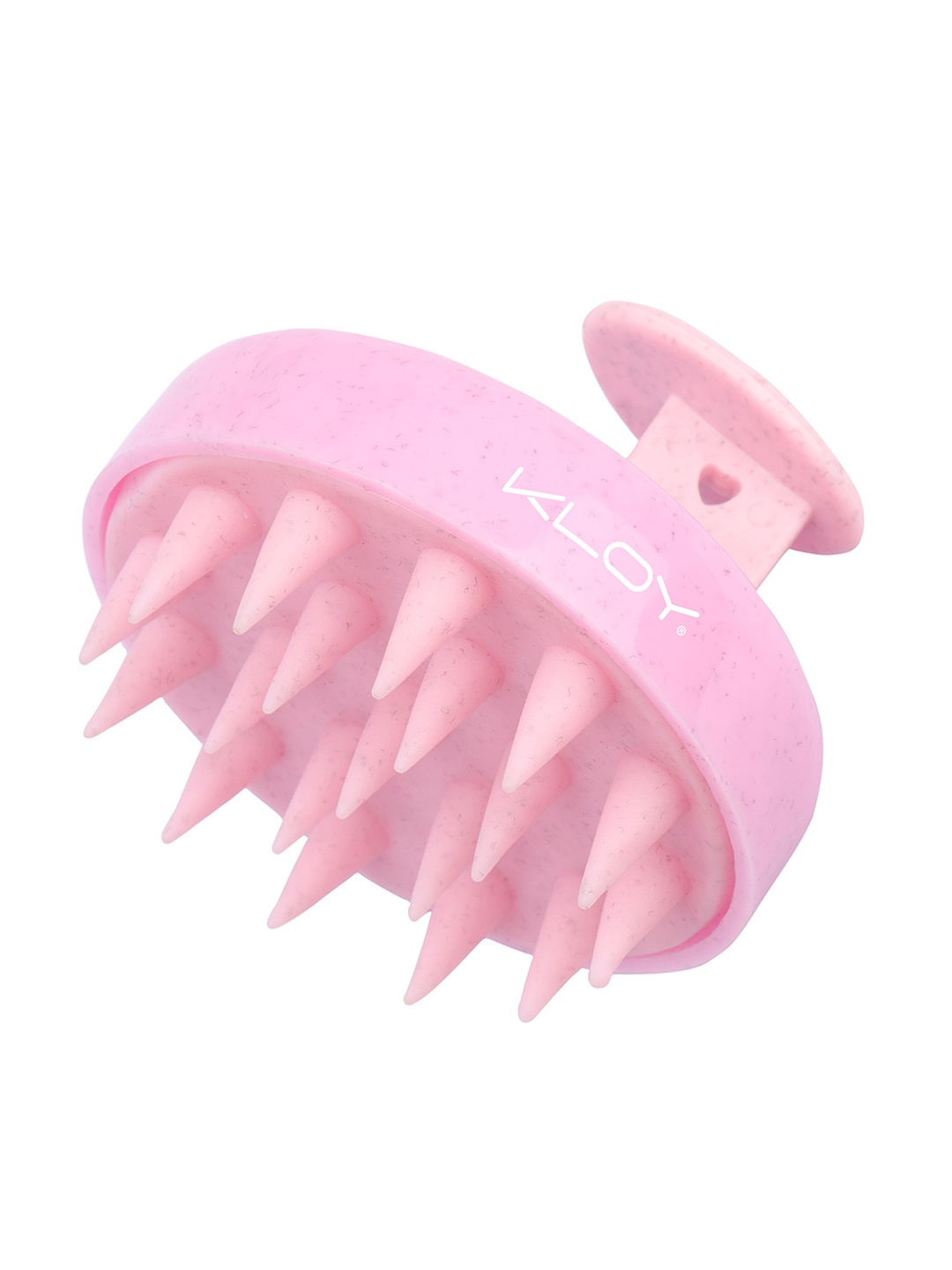 

KLOY Round Hair Scalp Massager Shampoo Brush with Super Soft Bristles - Texture Pink