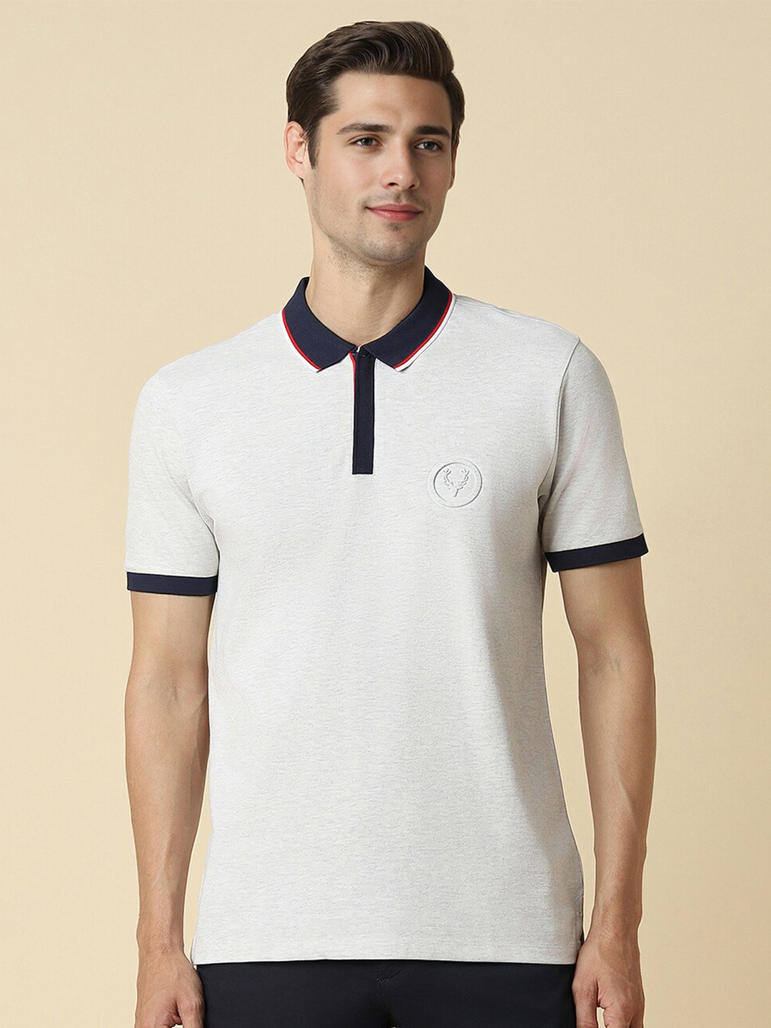 

Allen Solly Polo Collar Short Sleeves T-shirt, Off white