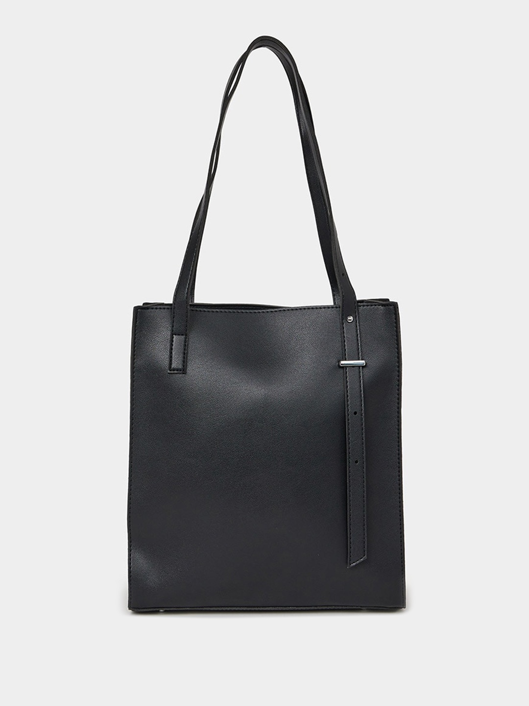 

Styli Dual Strap Drop Belt Shoulder Bag, Black