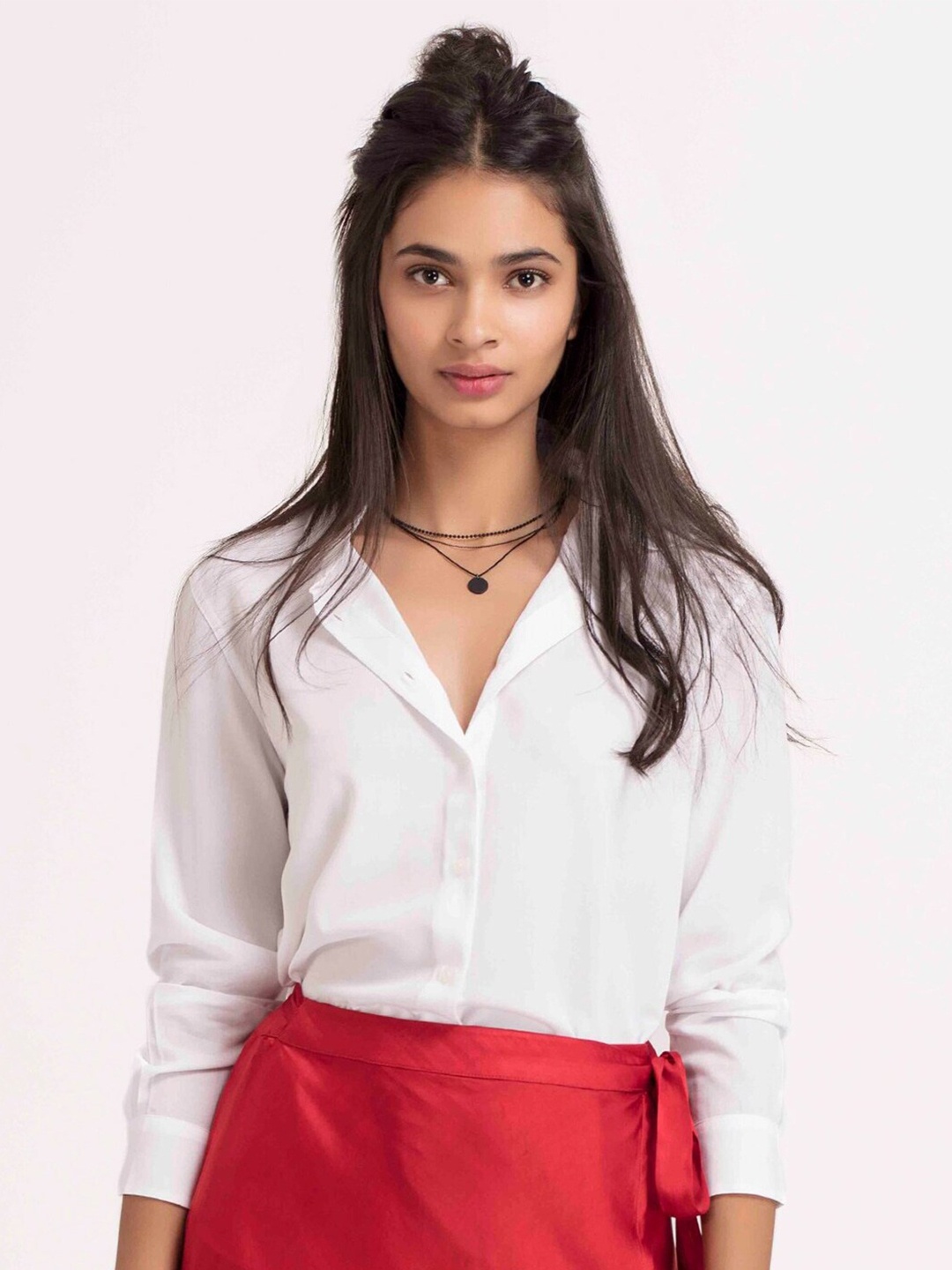

Fab Star Classic Boxy Pure Cotton Casual Shirt, White