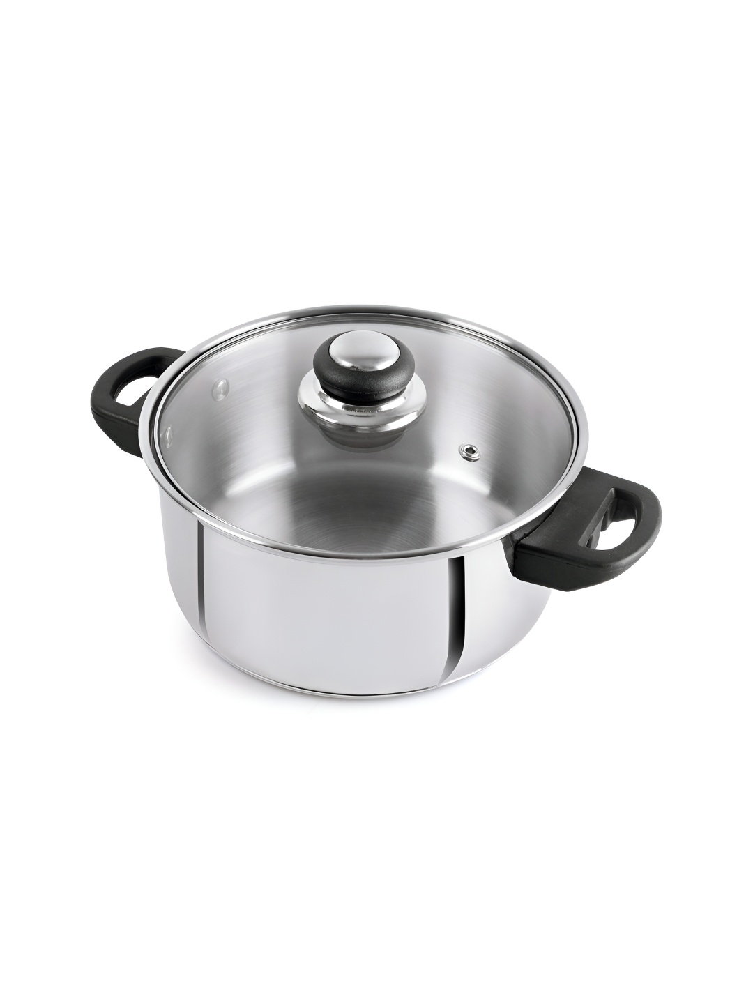 

Cello Silver-Toned Stainless Steel Serving Casserole With Lid 3 L