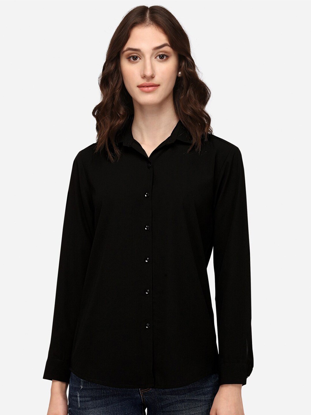 

Fab Star Classic Slim Fit Casual Shirt, Black