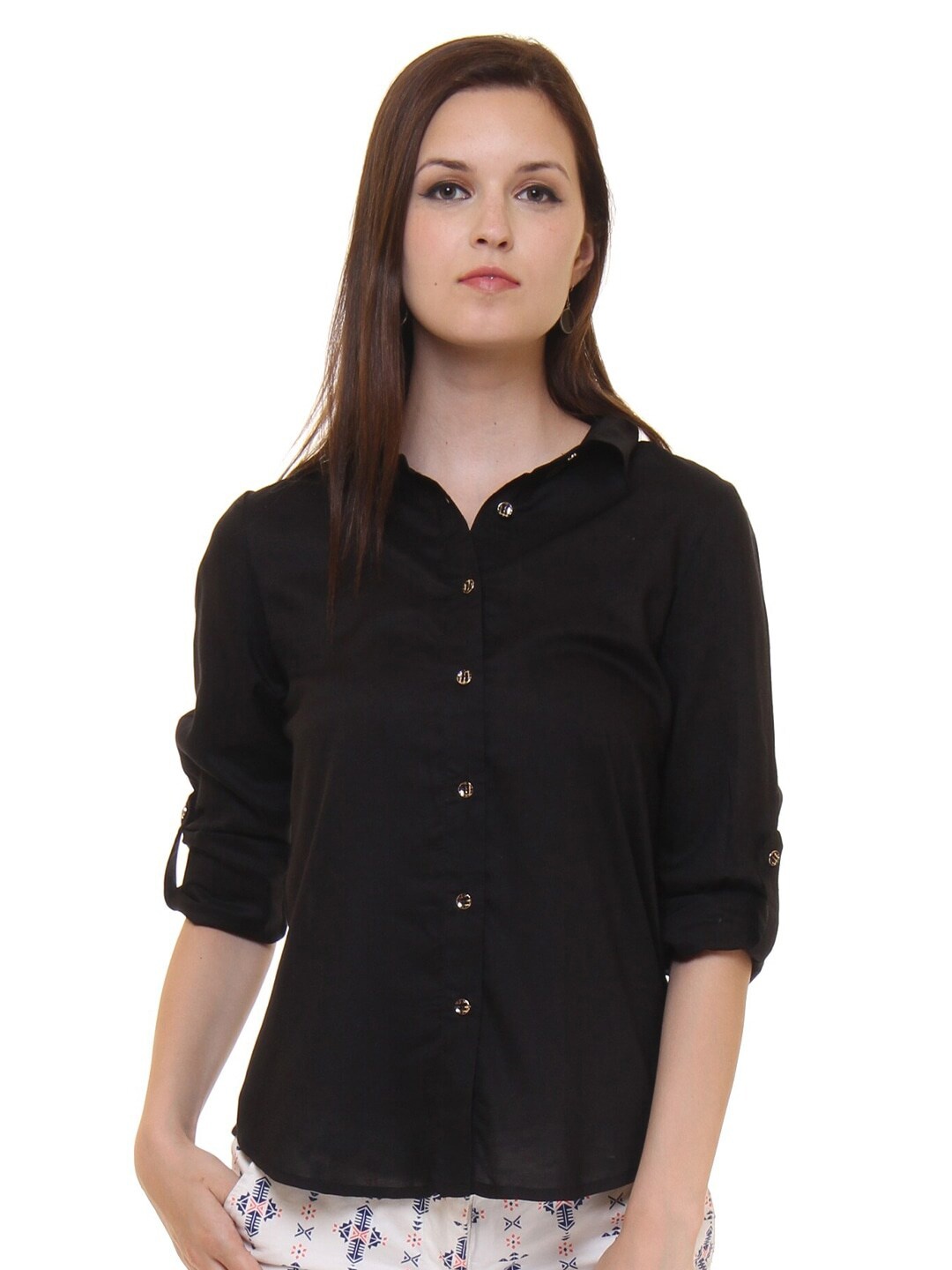 

Fab Star Classic Slim Fit Casual Shirt, Black