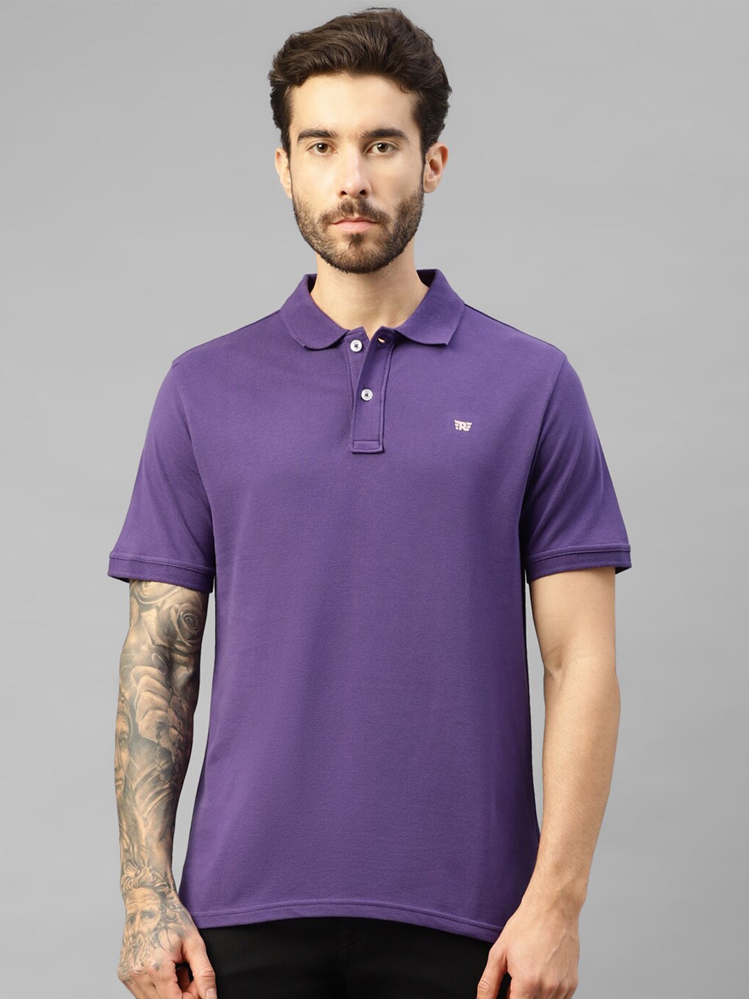 

Royal Enfield Polo Collar T-shirt, Purple