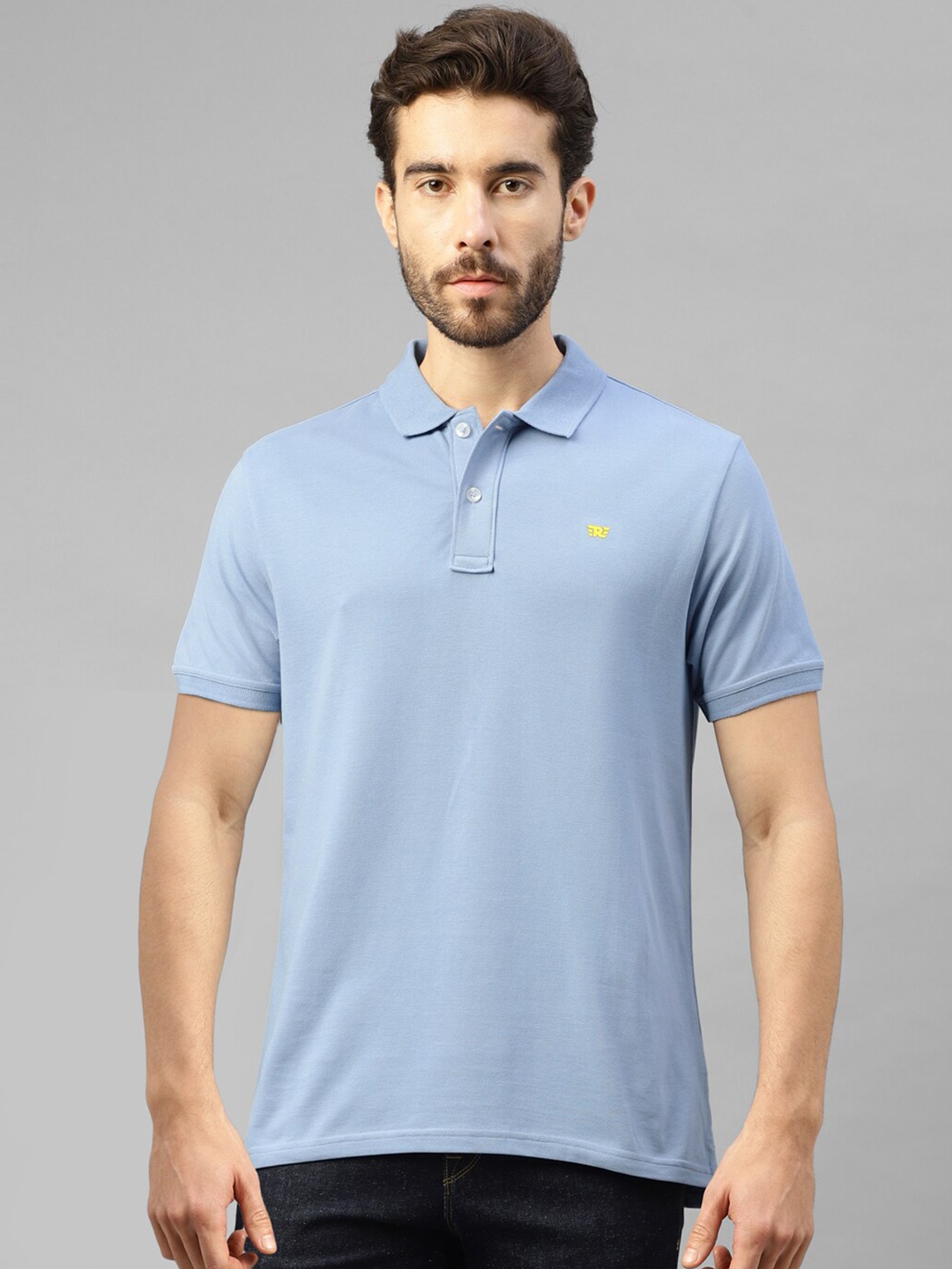 

Royal Enfield Polo Collar Casual T-shirt, Blue