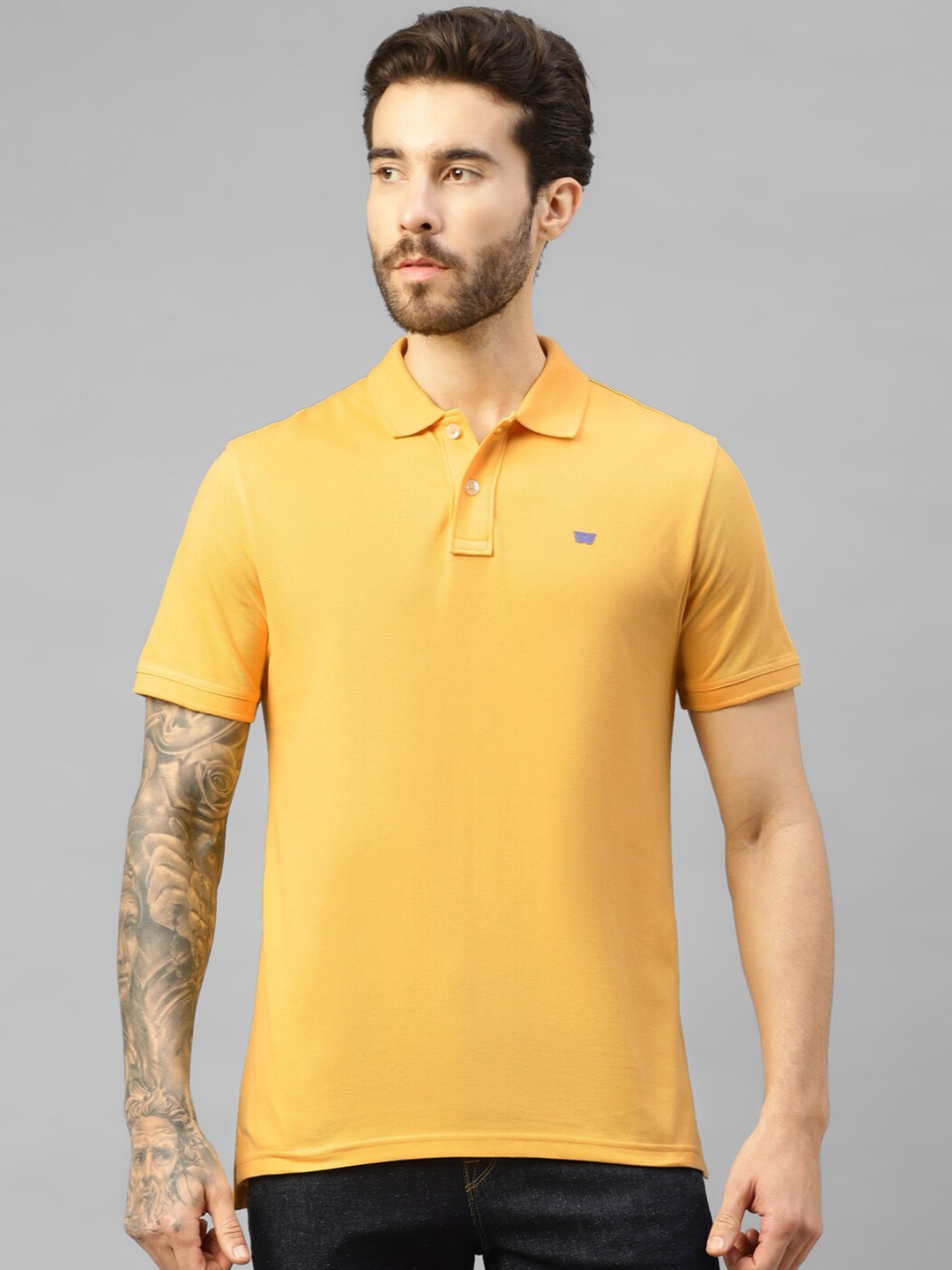 

Royal Enfield Polo Collar T-shirt, Yellow