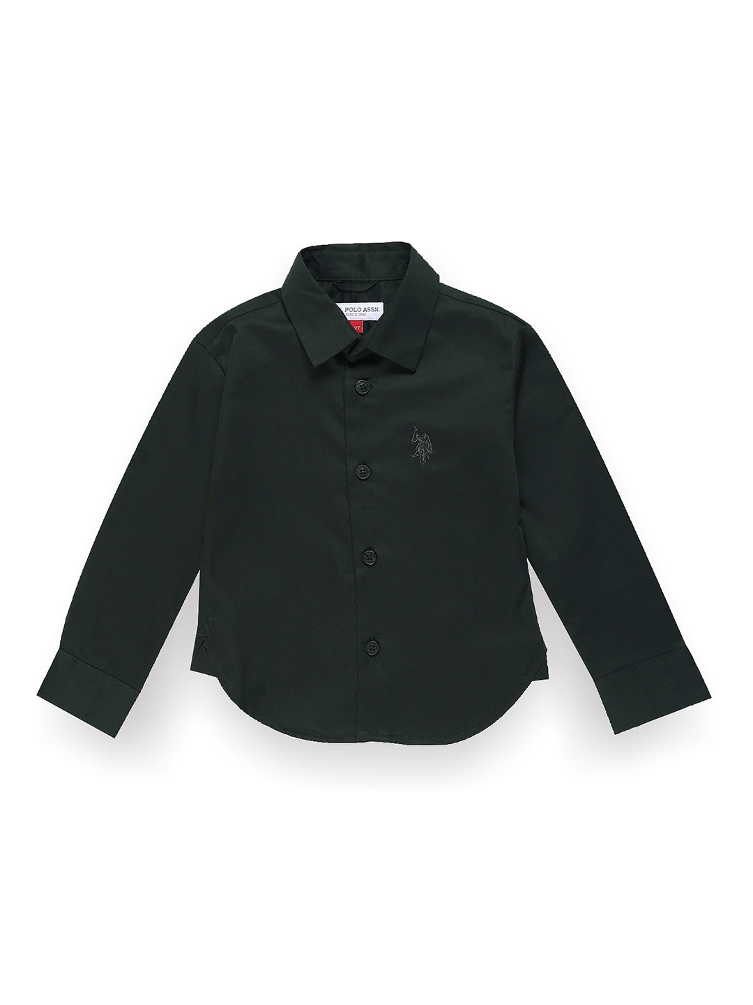 

U.S. Polo Assn. Kids Boys Classic Opaque Pure Cotton Casual Shirt, Green