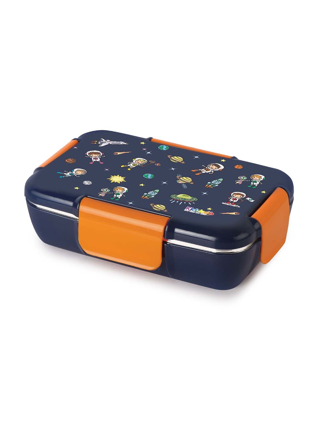 

Cello Kidzbee Magnus Cosmic Explorer 3D Touch & Feel Designs Lunch Box-700ml, Navy blue