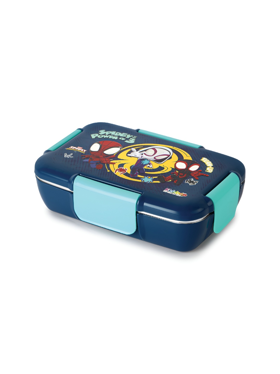 

Cello Kids Kidzbee Magnus Turquoise Blue Warriors 3D Touch & Feel Designs Lunch Box 700ml