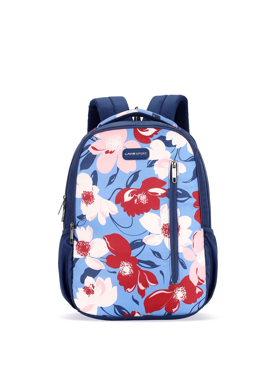 

LAVIE SPORT Girls Floral Printed Backpack, Navy blue