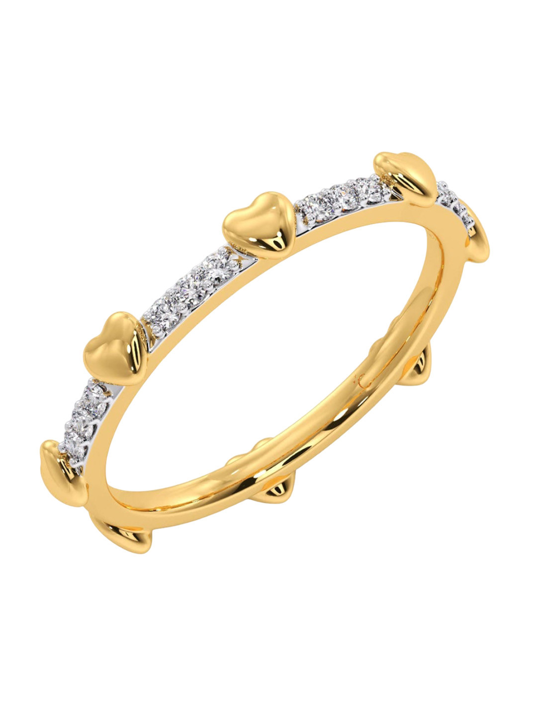 

CANDERE A KALYAN JEWELLERS COMPANY BIS Hallmark 18KT Gold Diamond Ring-2.12gm