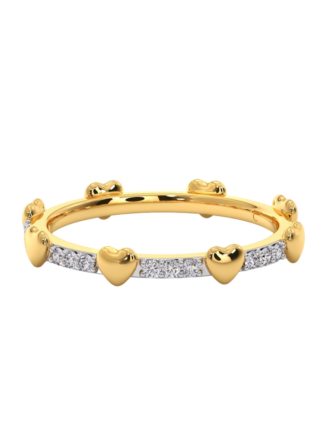 

CANDERE A KALYAN JEWELLERS COMPANY BIS Hallmark 18KT Gold Diamond Ring-2.28gm