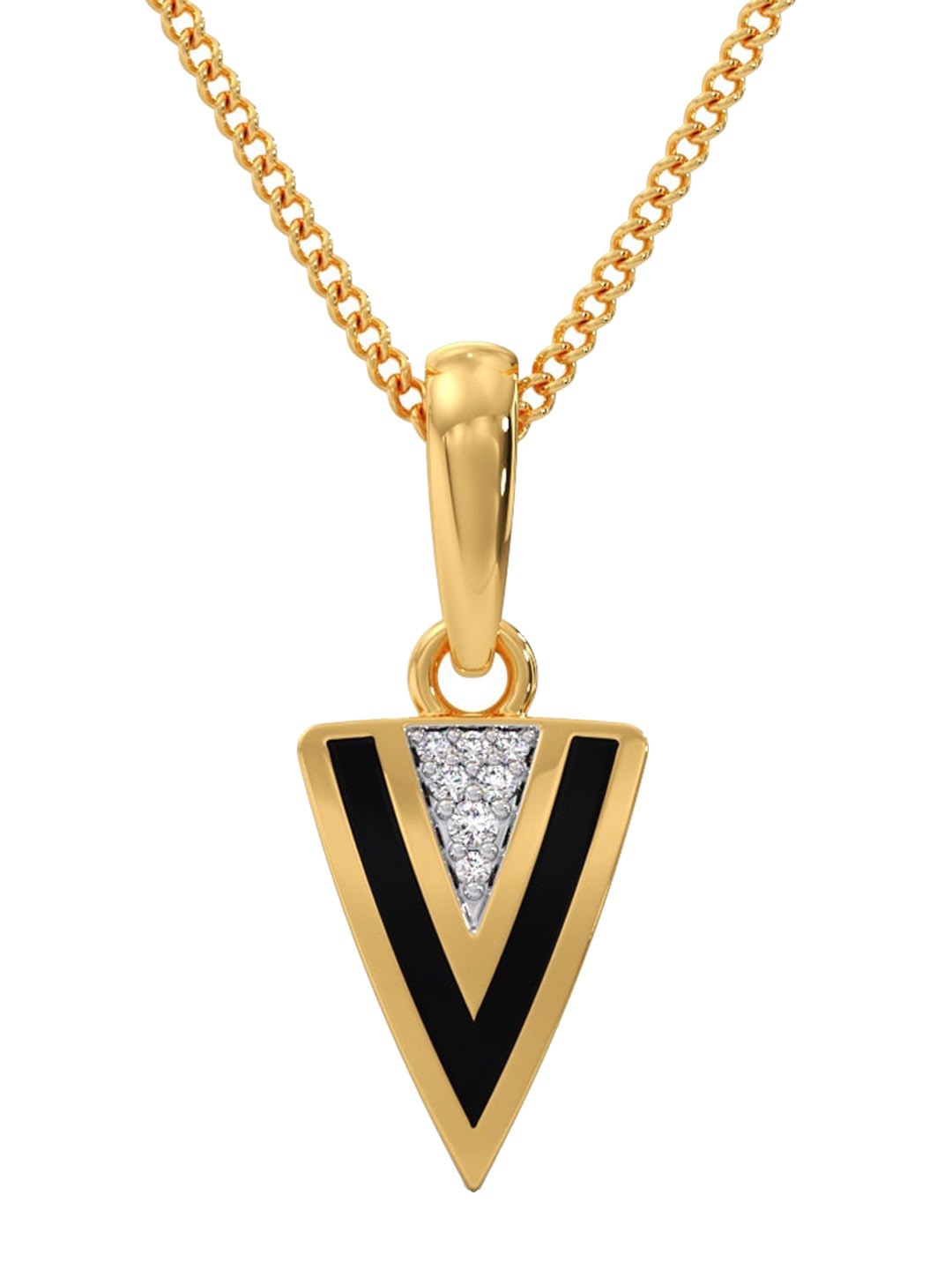 

CANDERE A KALYAN JEWELLERS COMPANY BIS Hallmark 18KT Gold Diamond Pendant