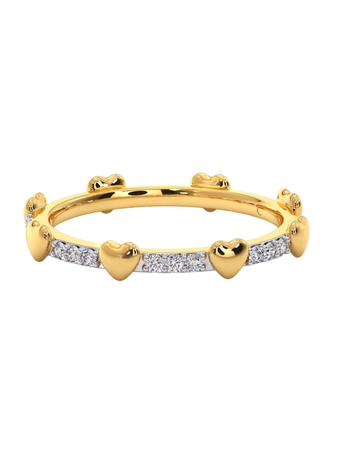 

CANDERE A KALYAN JEWELLERS COMPANY BIS Hallmark 14KT Gold Diamond Ring-1.61gm