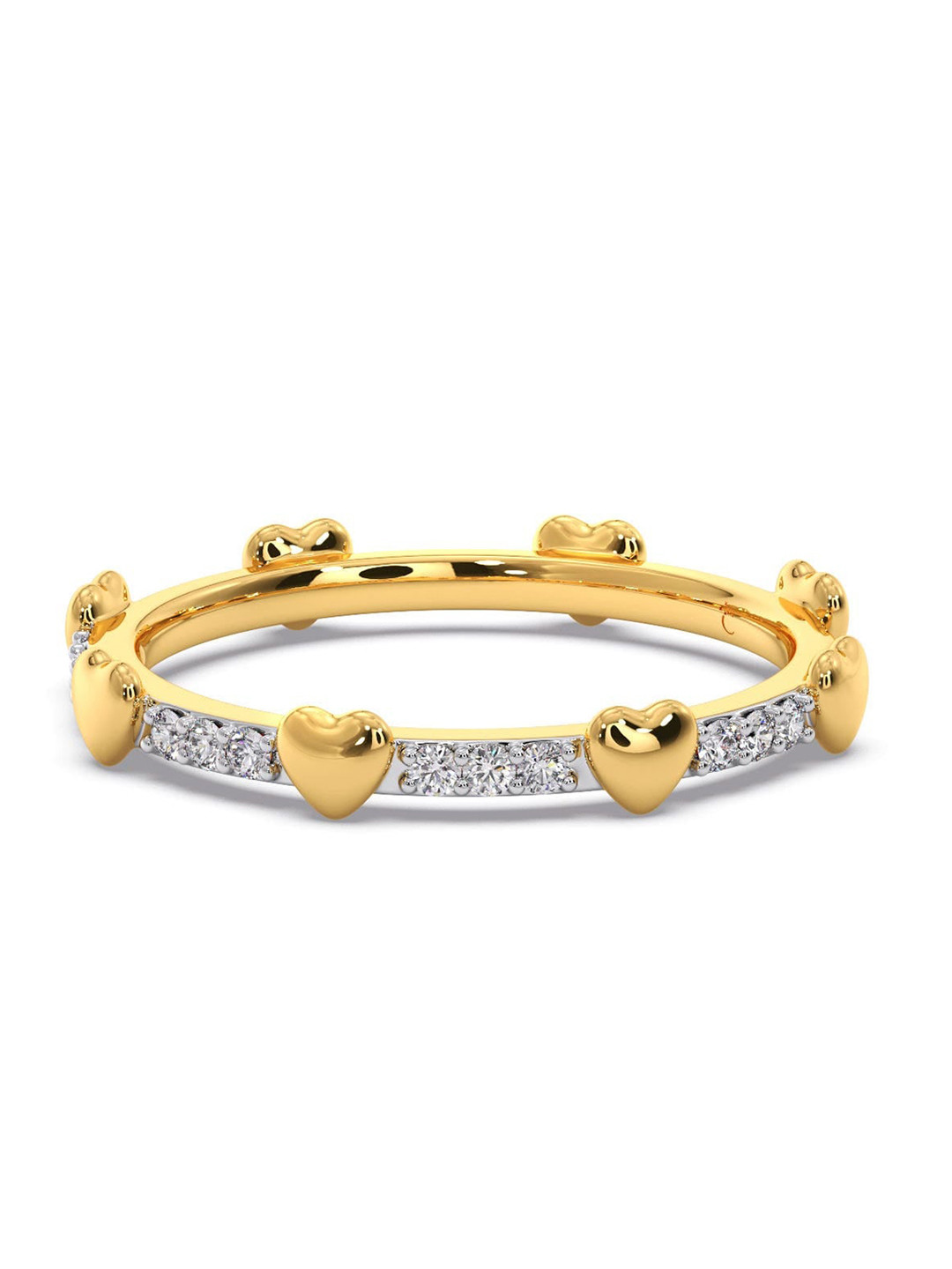 

CANDERE A KALYAN JEWELLERS COMPANY BIS Hallmark 14KT Gold Diamond Ring-1.73gm