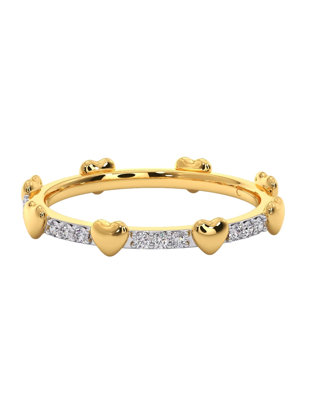 

CANDERE A KALYAN JEWELLERS COMPANY BIS Hallmark 14KT Gold Diamond Finger Ring-1.86gm