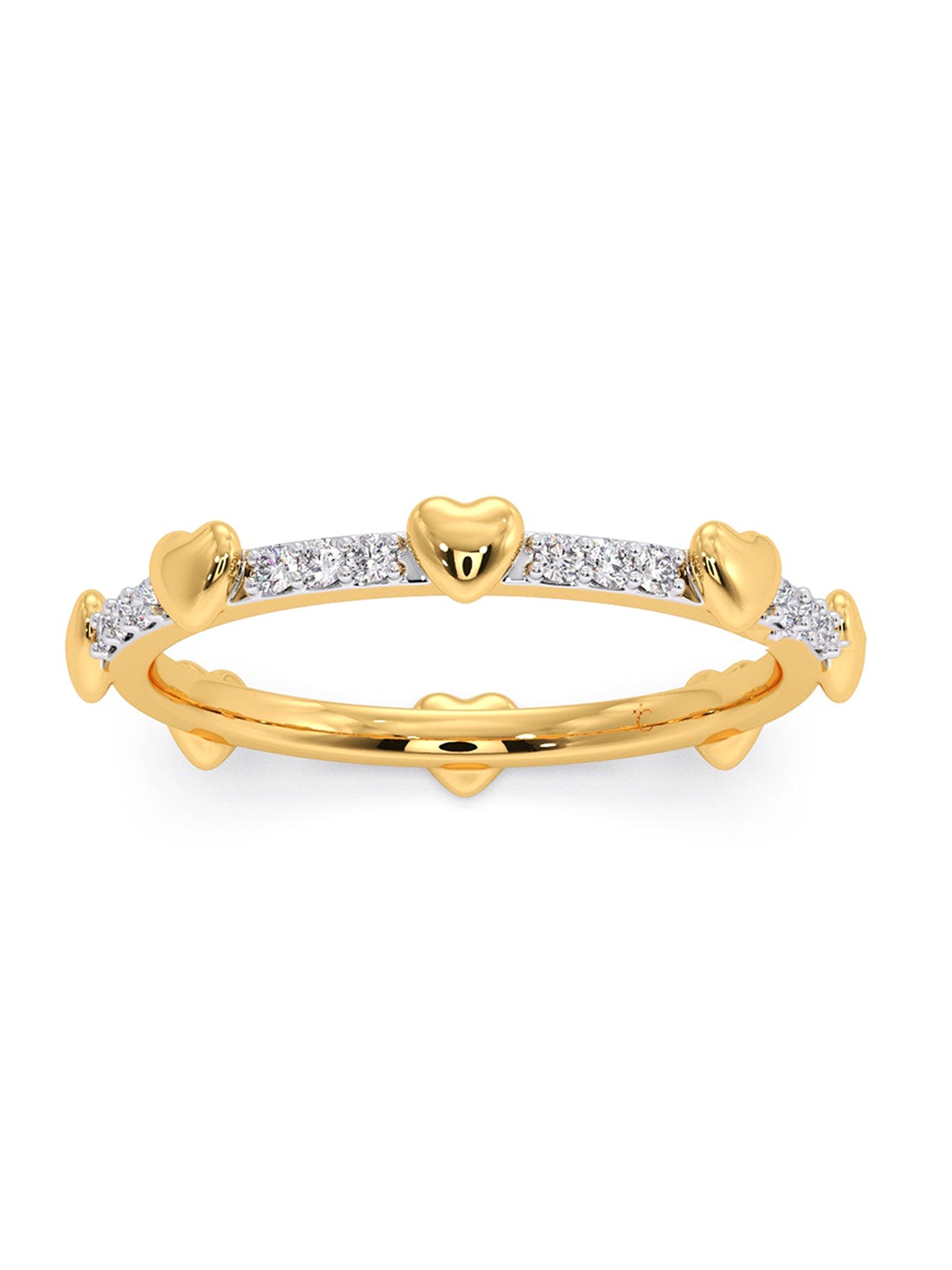 

CANDERE A KALYAN JEWELLERS COMPANY BIS Hallmark 18KT Gold Diamond Ring-2.08gm