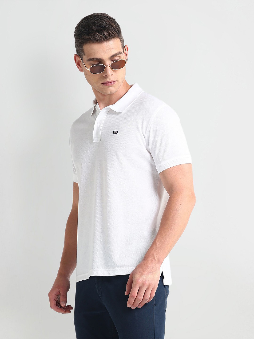 

Arrow Sport Polo Collar Short Sleeves T-shirt, White