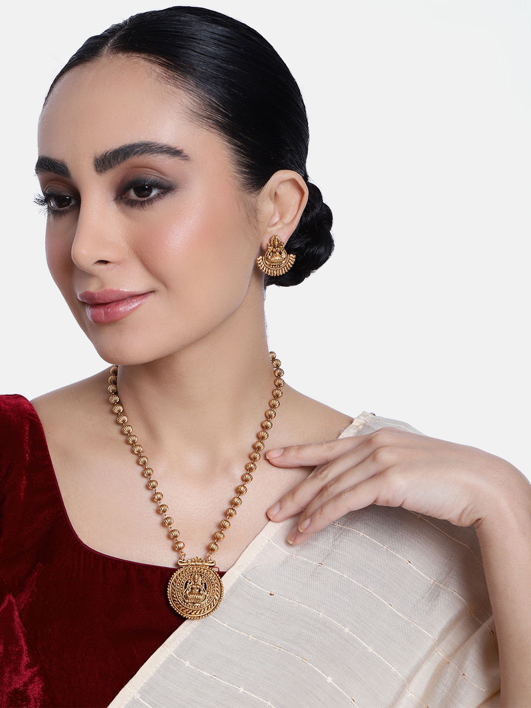 

GRIIHAM Gold-Plated CZ-Studded Jewellery Set, Multi