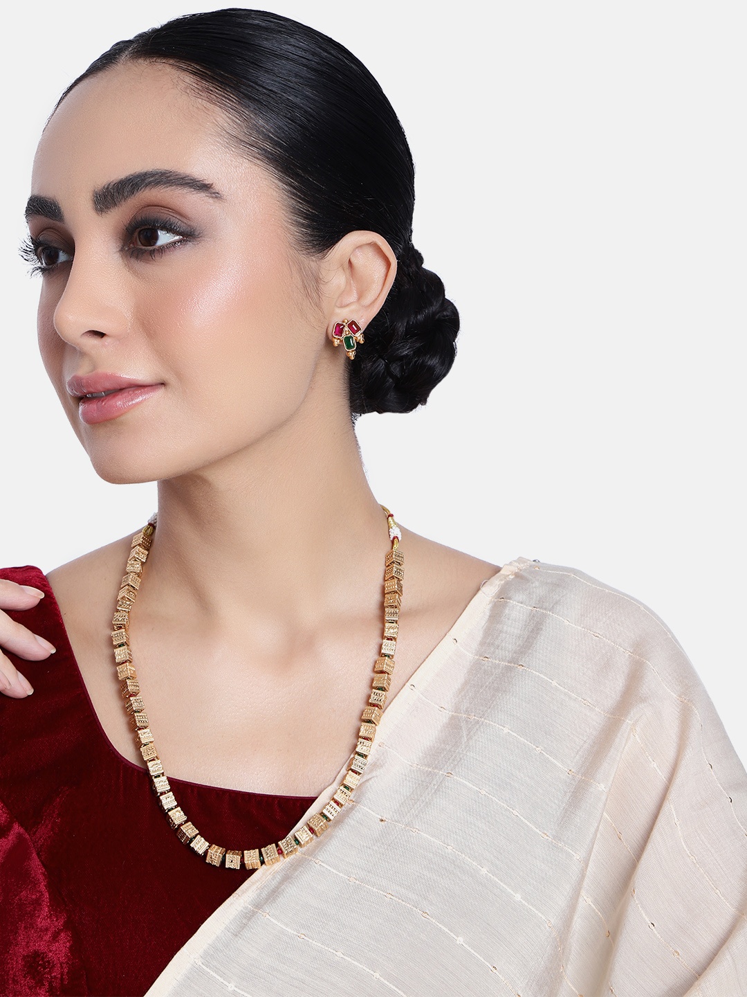 

GRIIHAM Gold-Plated CZ-Studded Jewellery Set, Multi