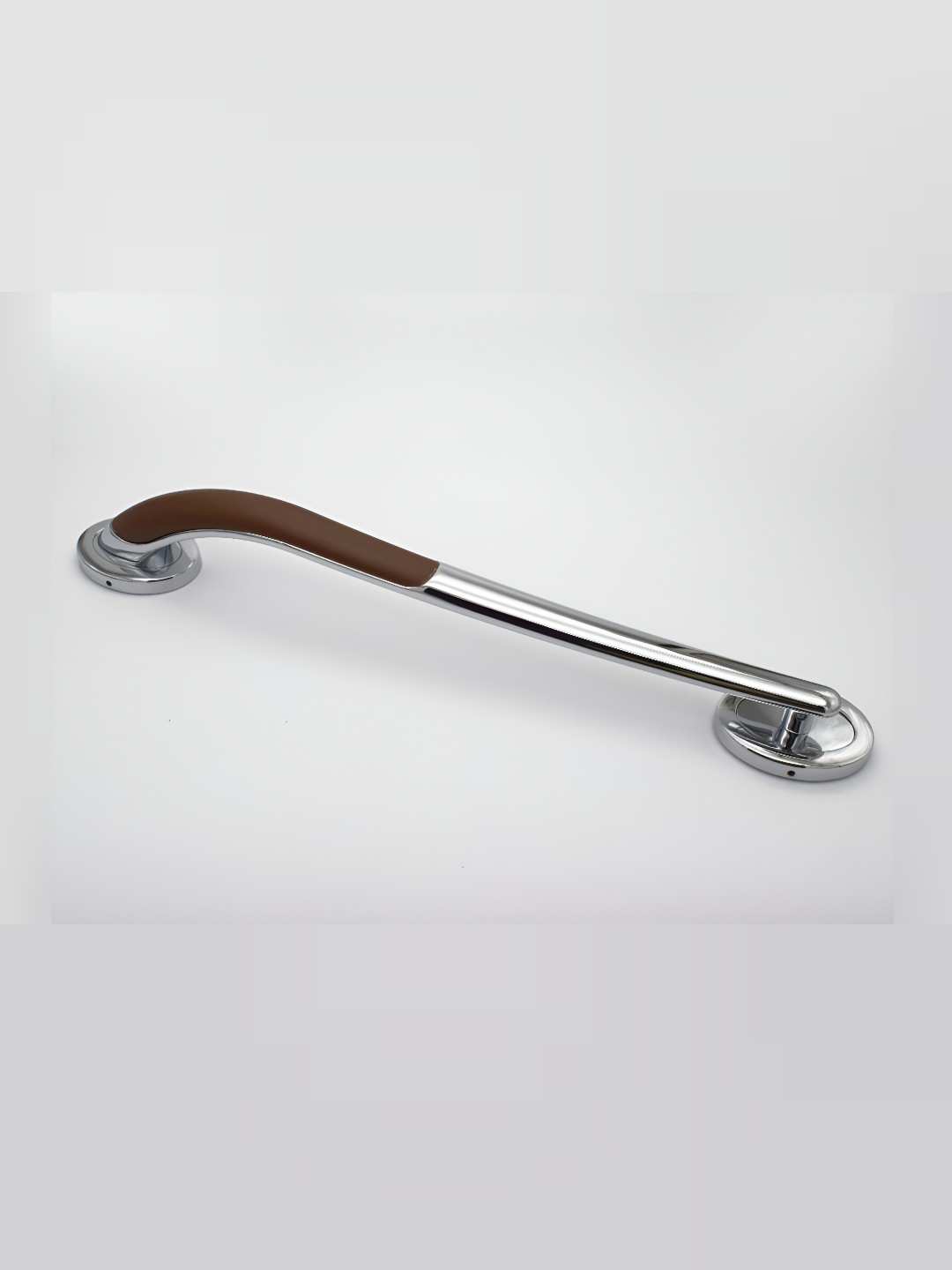 

Rab Brown & Silver Toned Glossy Finish Zinc Door Handle