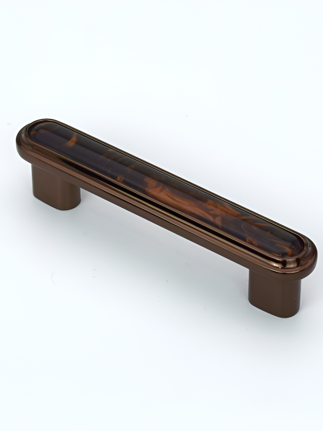 

Rab Brown & Beige Glossy Finish Zinc Cabinet/Drawer Handle