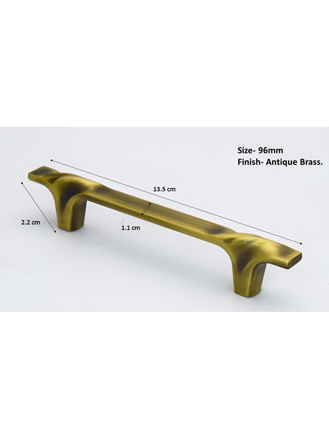 

Rab Gold-Toned & Beige Glossy Finish Door Handle