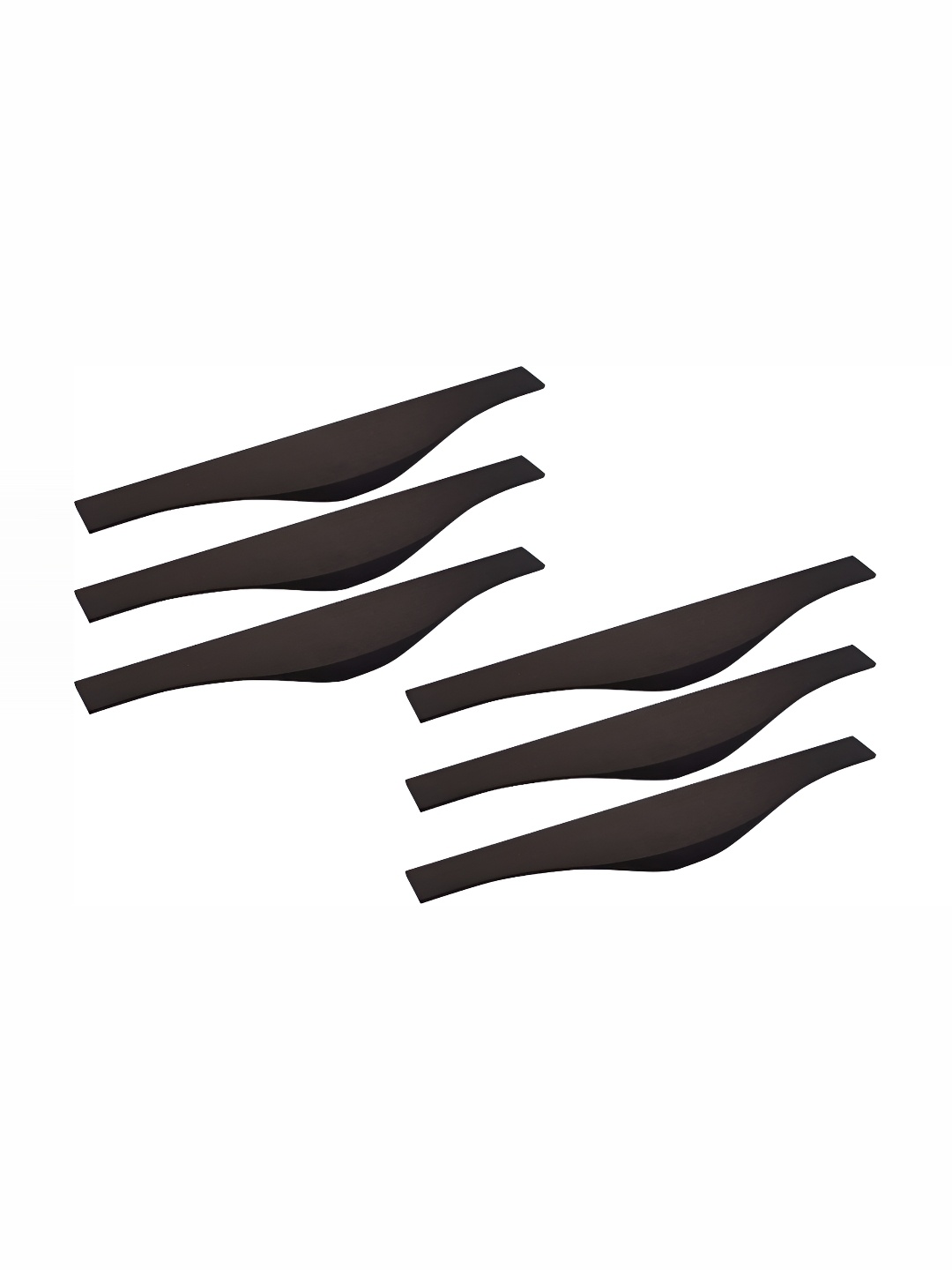

Rab Black 6 Pieces Matte Finished Aluminium Drawer Handles