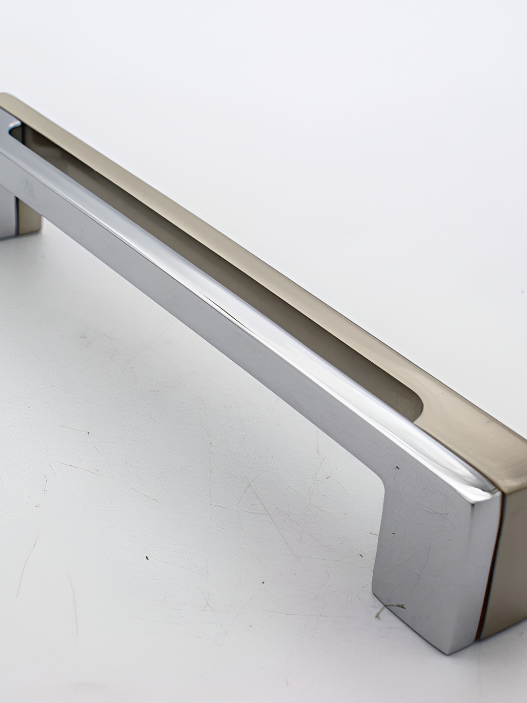 

Rab Silver Toned & Beige Matte Finish Door Handle