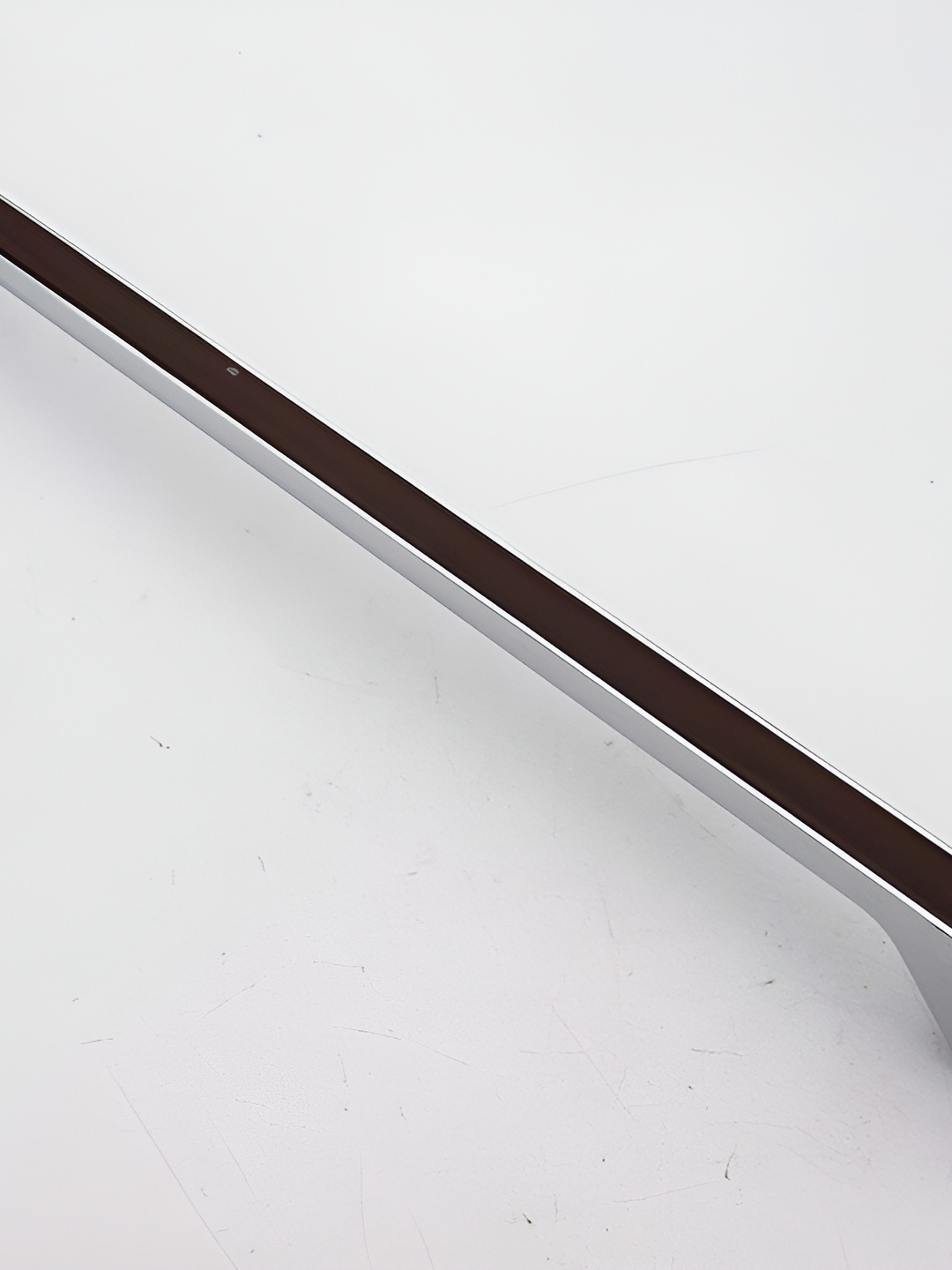 Rab Silver Toned & Brown Matte Finished Zinc Door Handle