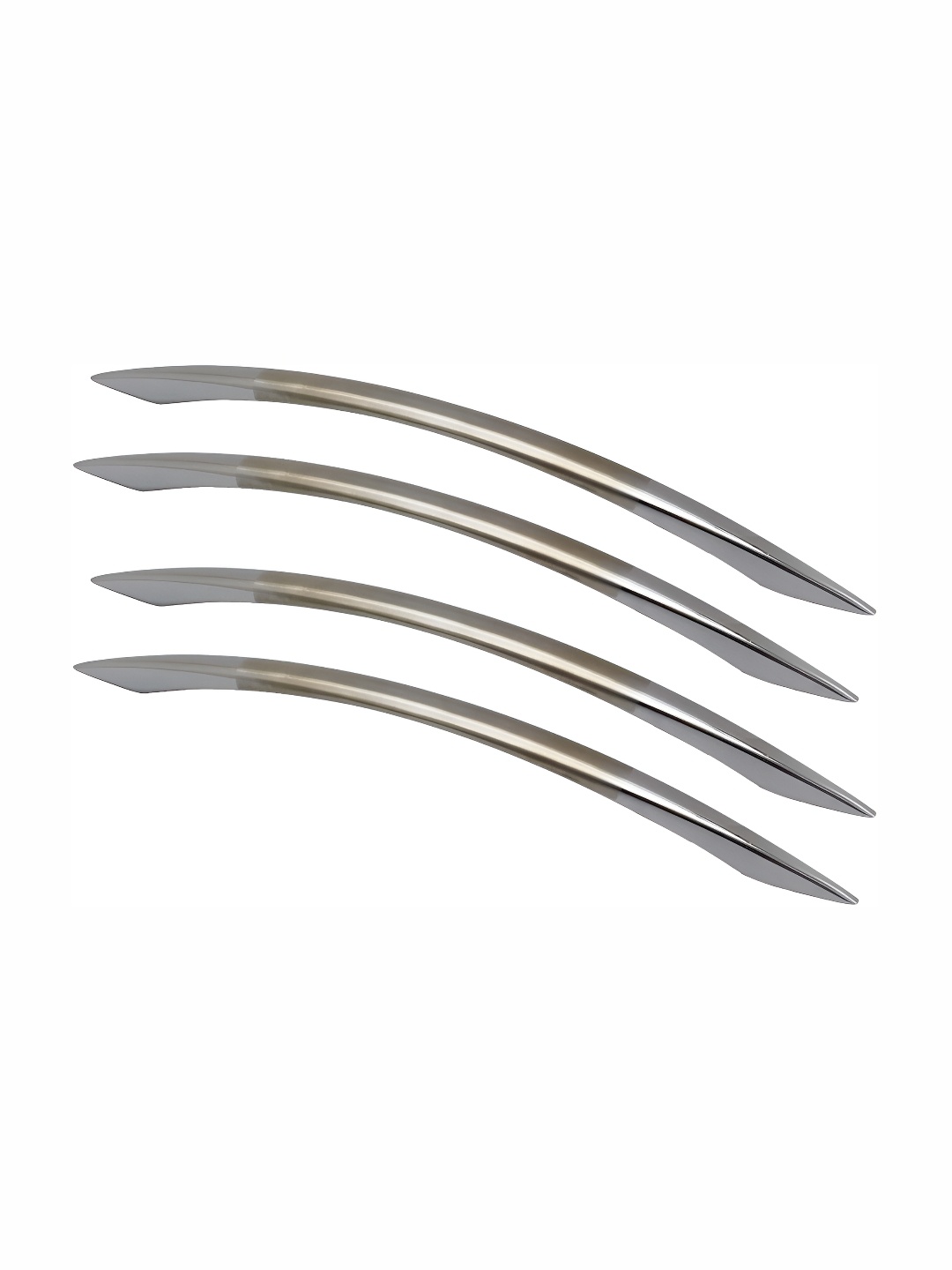 

Rab Silver Toned 4 Pieces Matte Finish Drawer Handles