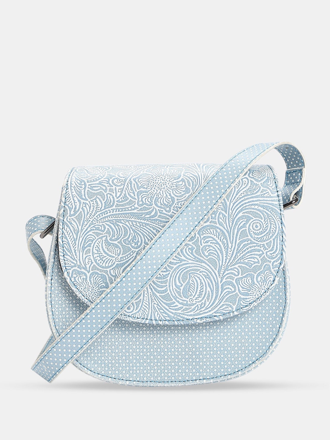 

Vero Moda Textured Half Moon Shoulder Bag, Blue