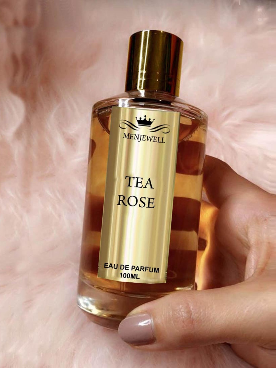 

Menjewell Women Tea Rose Long Lasting Eau De Parfum - 100 ml, Gold