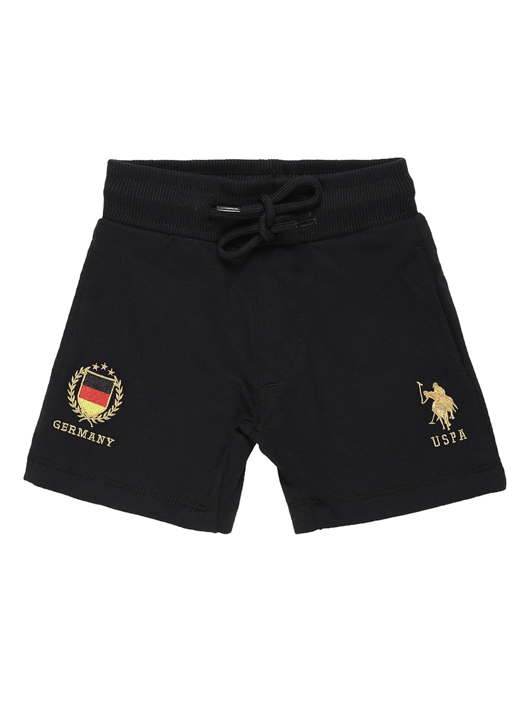 

U.S. Polo Assn. Kids Boys Mid Rise Shorts, Black