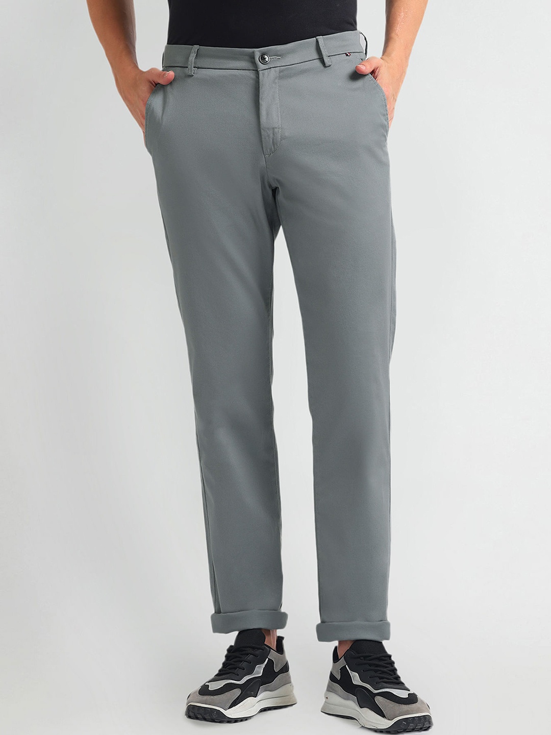 

Arrow Sport Men Mid-Rise Slim Fit Trouser, Grey