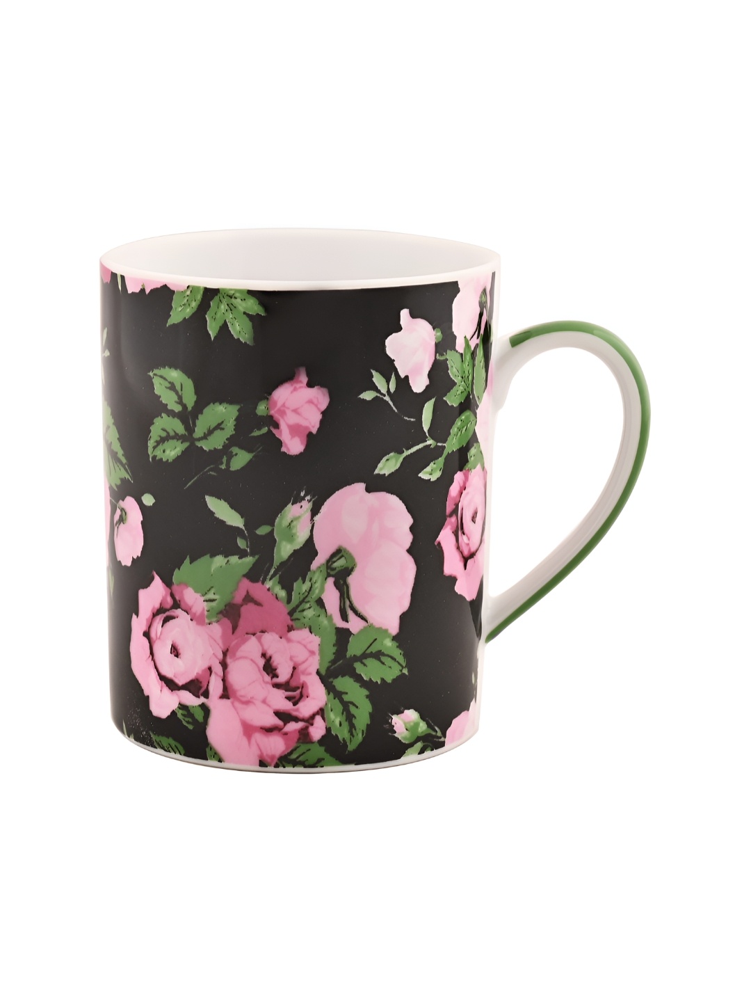 

Hitkari Rose Gold & Black 2 Pieces Floral Printed Matte Mugs