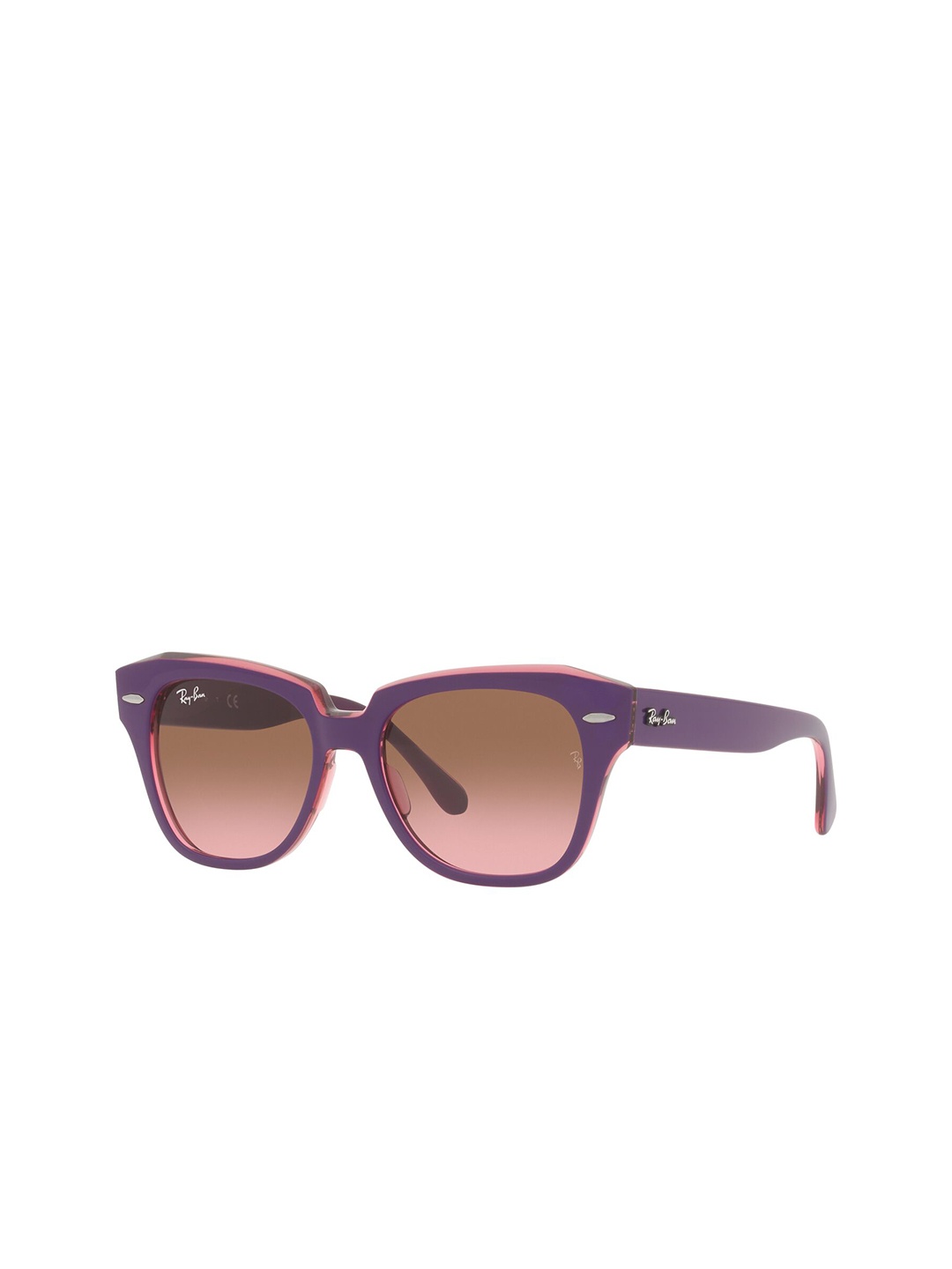 

Ray-Ban Junior Kids Square Sunglasses with UV Protected Lens 8056597632553, Brown