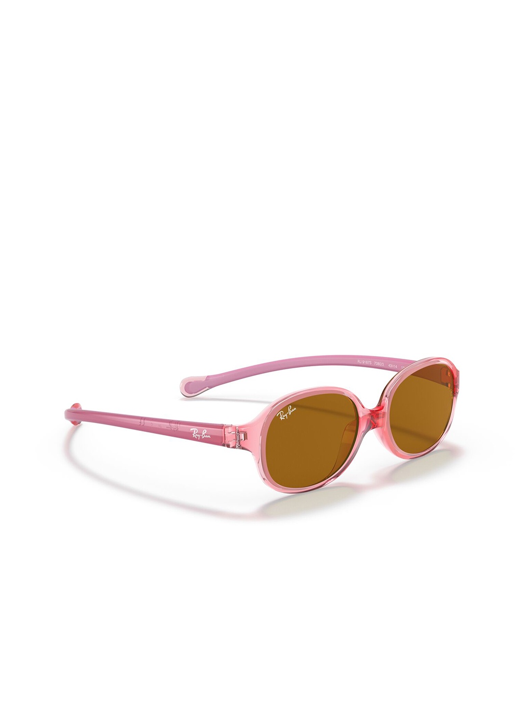 

Ray-Ban Kids Unisex UV Protected Brown Lens Oval Sunglasses - 0RJ9187S7080/341