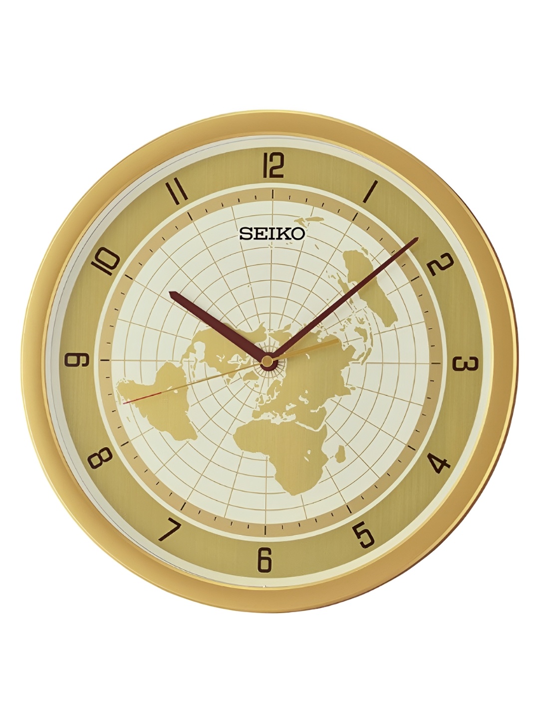 

SEIKO Beige & White Printed Contemporary Round Wall Clock