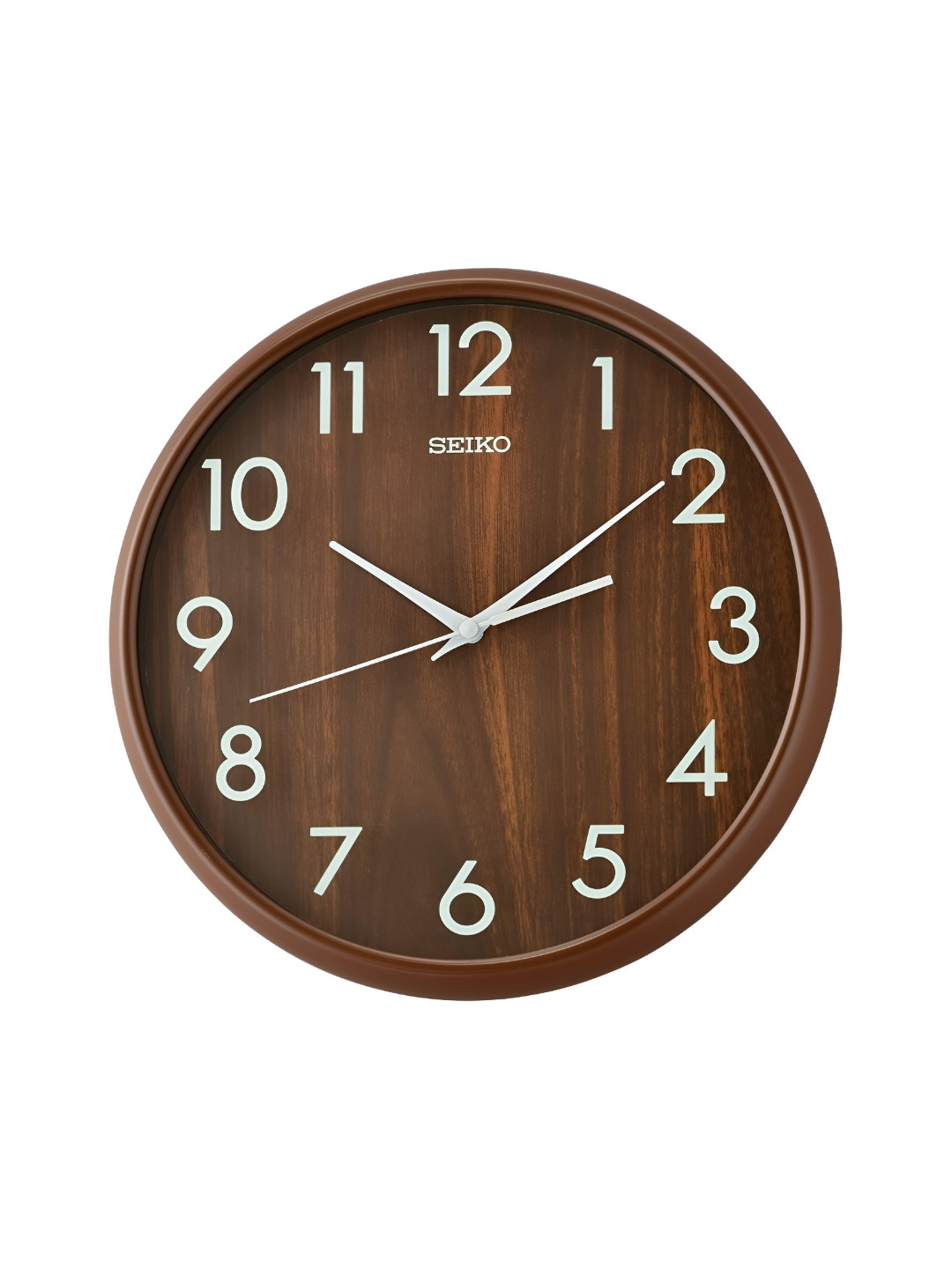 

SEIKO Brown & White Contemporary Round Wall Clock
