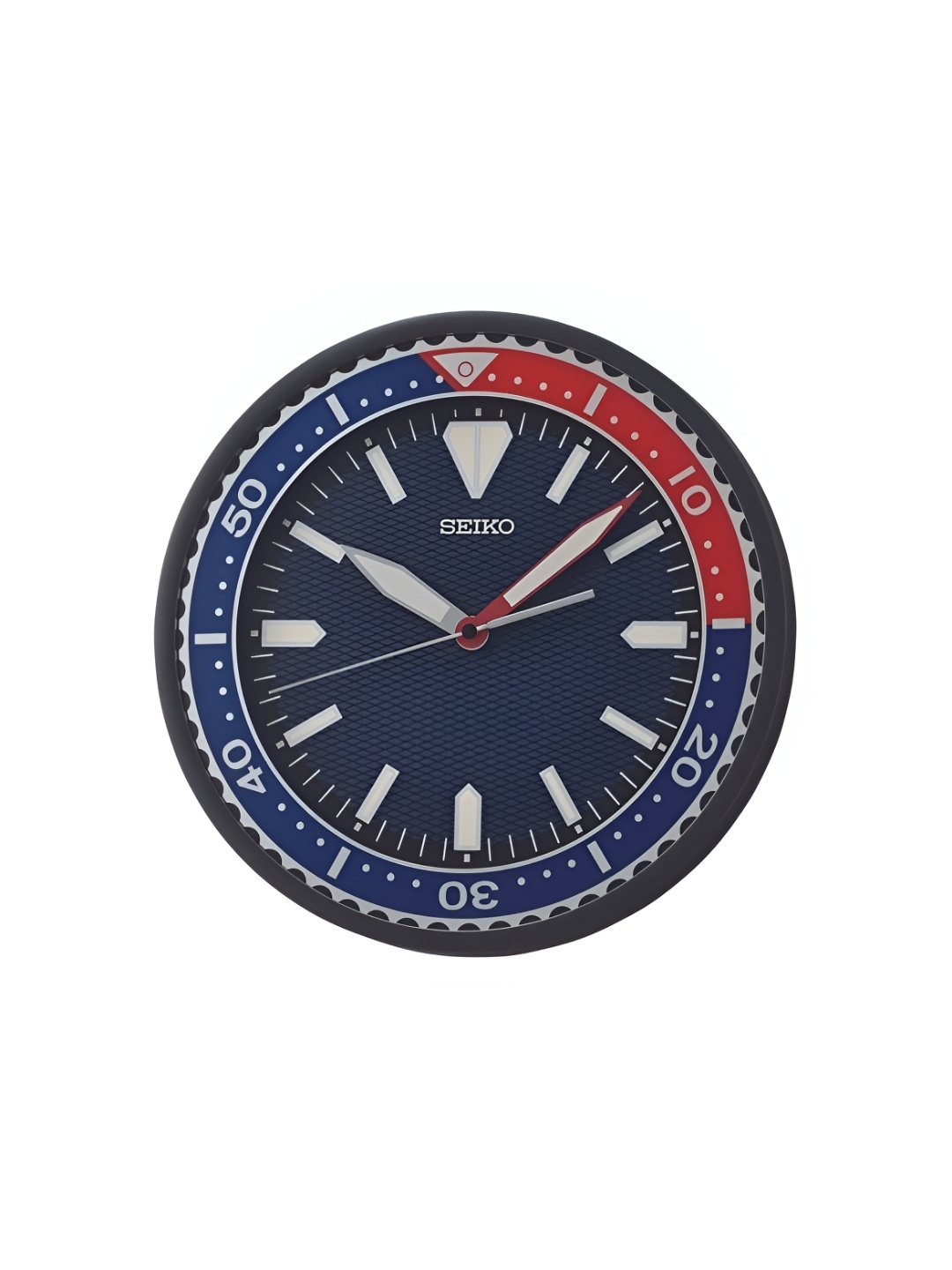 

SEIKO Black & White Printed Contemporary Round Wall Clock