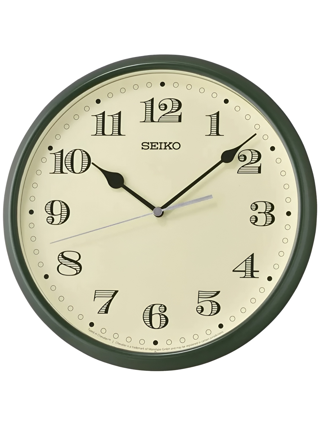 

SEIKO Green & Beige Traditional Analogue Round Wall Clock