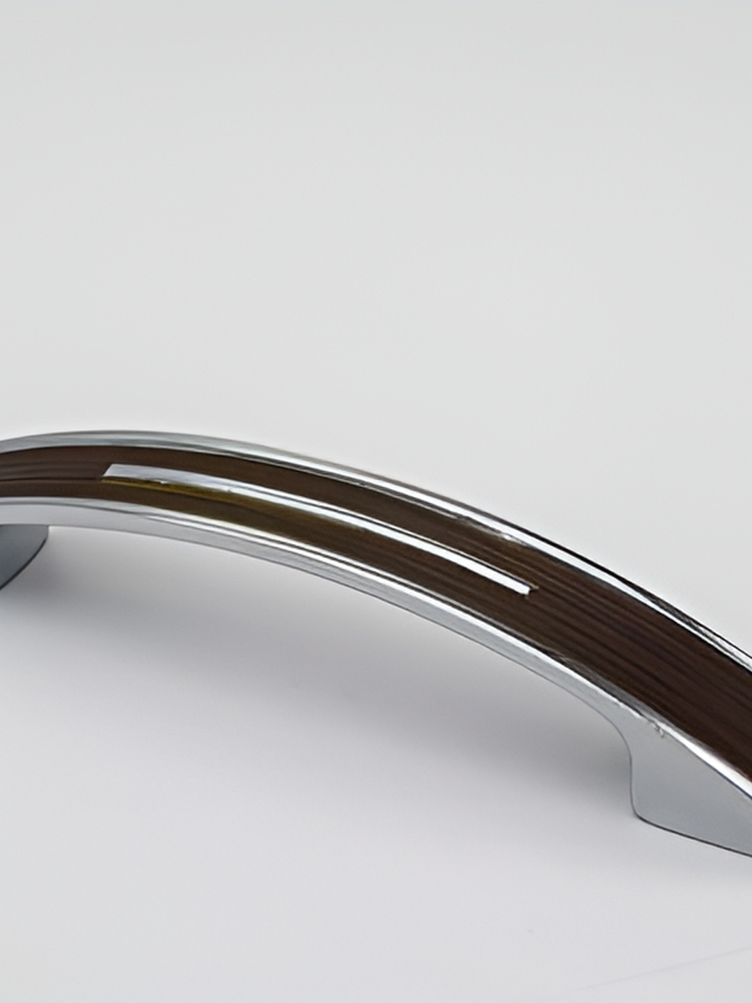 

Rab Silver Toned & Brown Matte Finished Door Handle