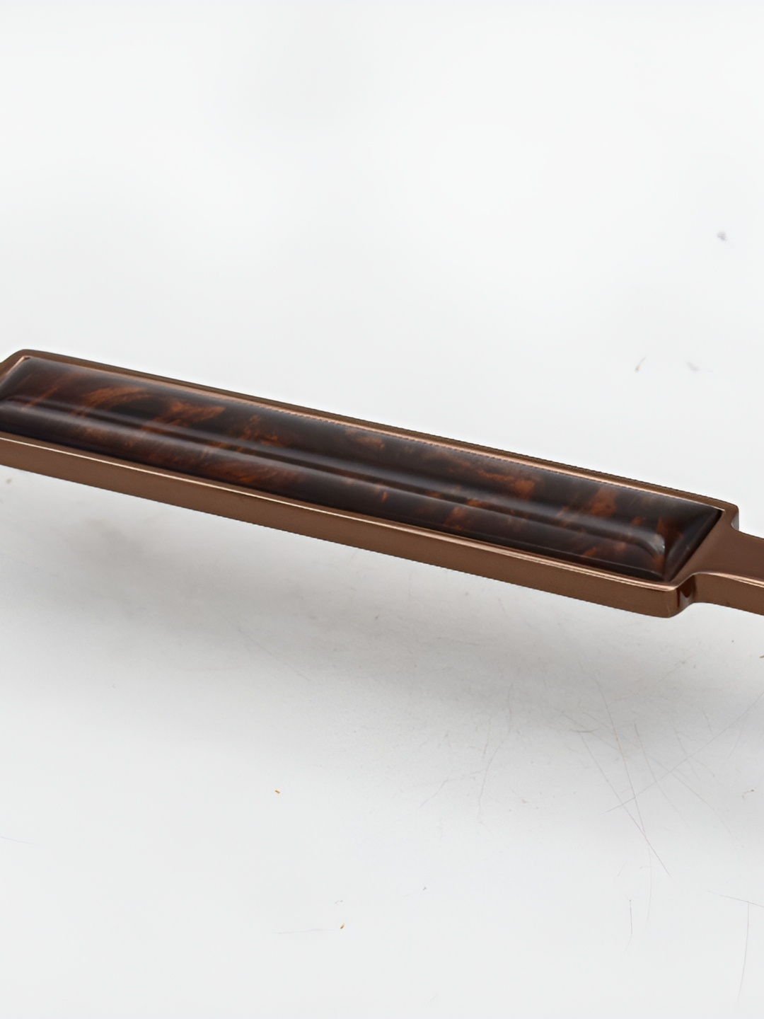 Rab Copper Toned Glossy Finished Zinc & Corningware Door Handle