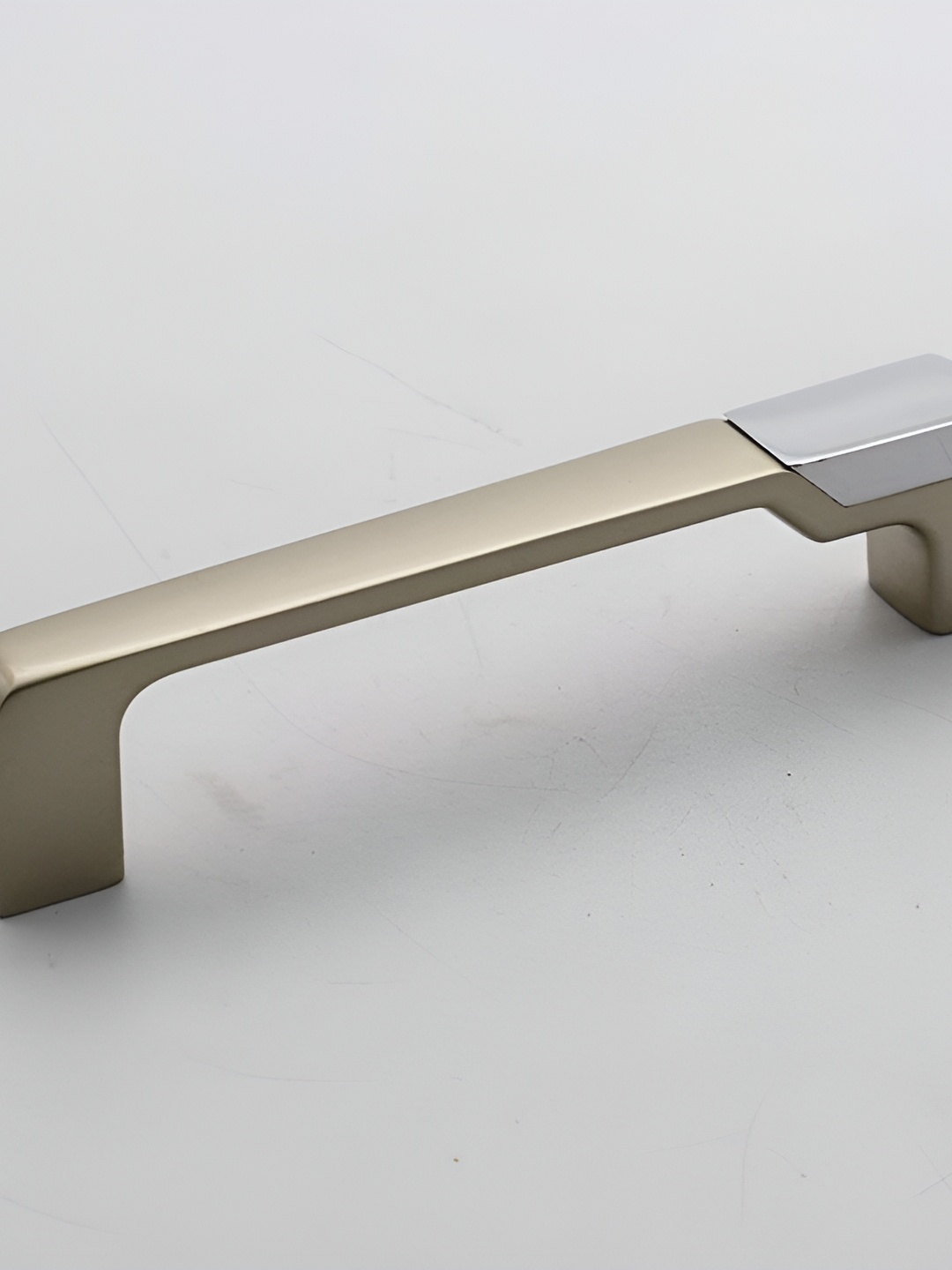 Rab Beige & Silver Toned Matte Finished Drawer Handle